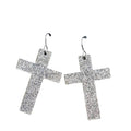 Glitter Cross Dangles- Acrylic Earrings