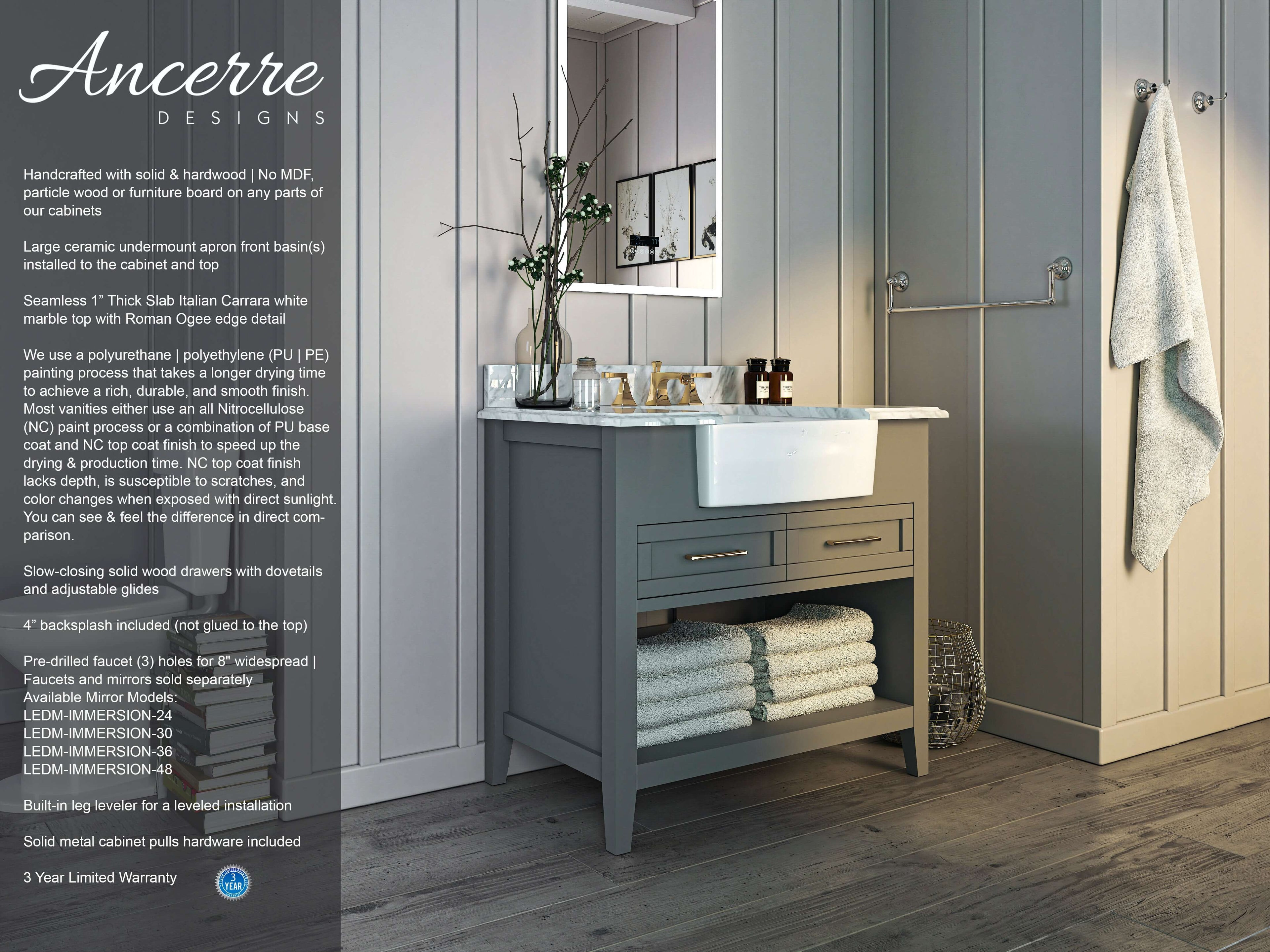 Hayley 36" Bath Vanity Set