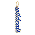 Wildcats Enamel Script Charm