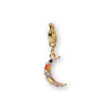 Moon Charm, CZ, Charm Bar | Bag Charm