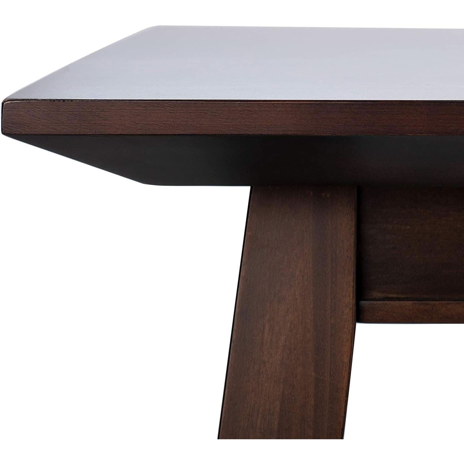 Brayson Walnut Rectangular Dining Table 67 Inch Wide