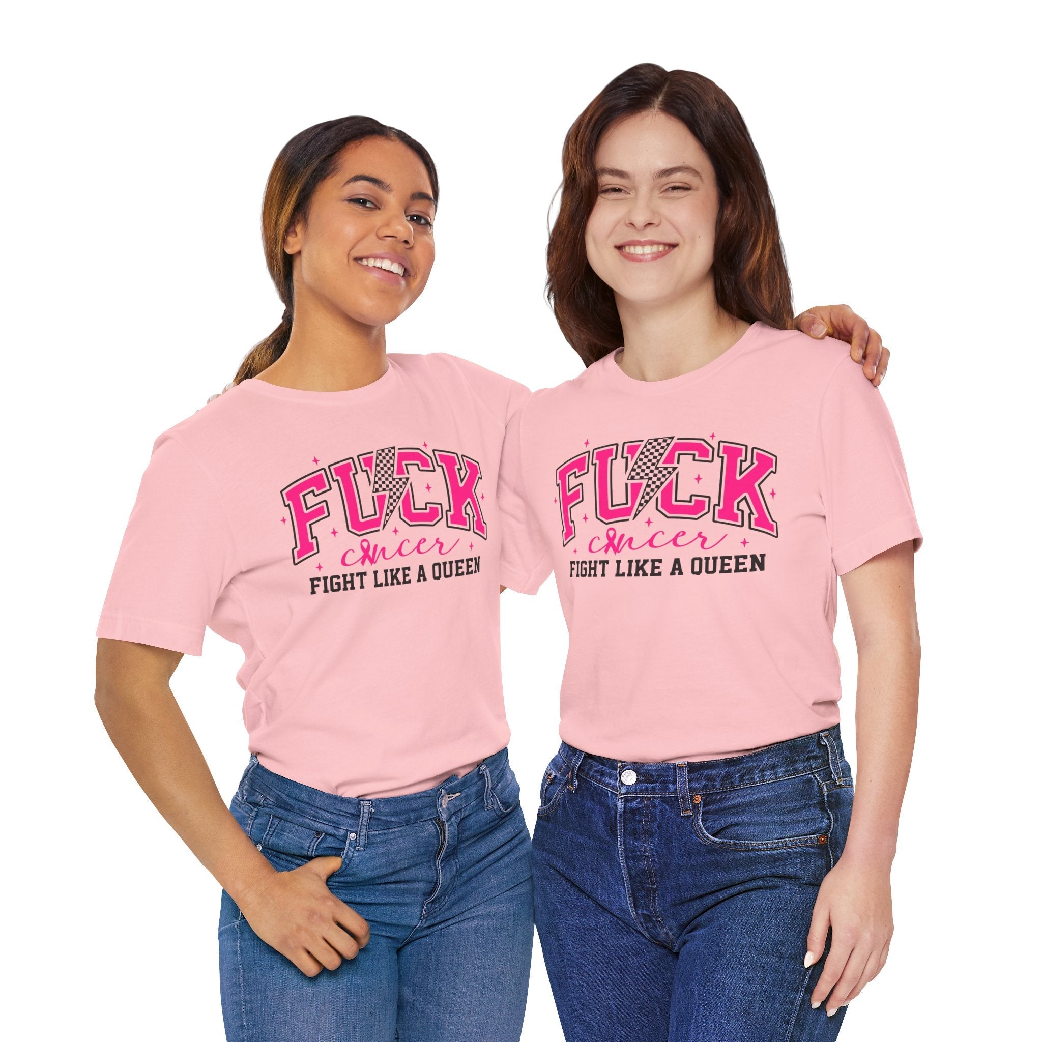 Empowering Cancer Awareness Tee, Fight Like a Queen Shirt, Inspirational Unisex T-Shirt, Bold Statement Top, Supportive Gift for Fighters