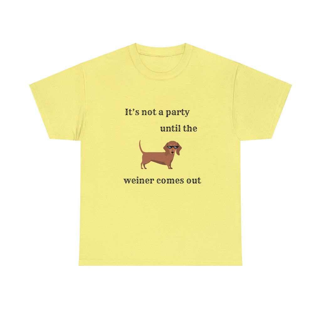 Dachshund Weiner Party Short Sleeve Tee