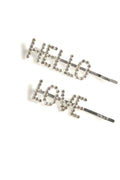 Hello/Love Hair Pins