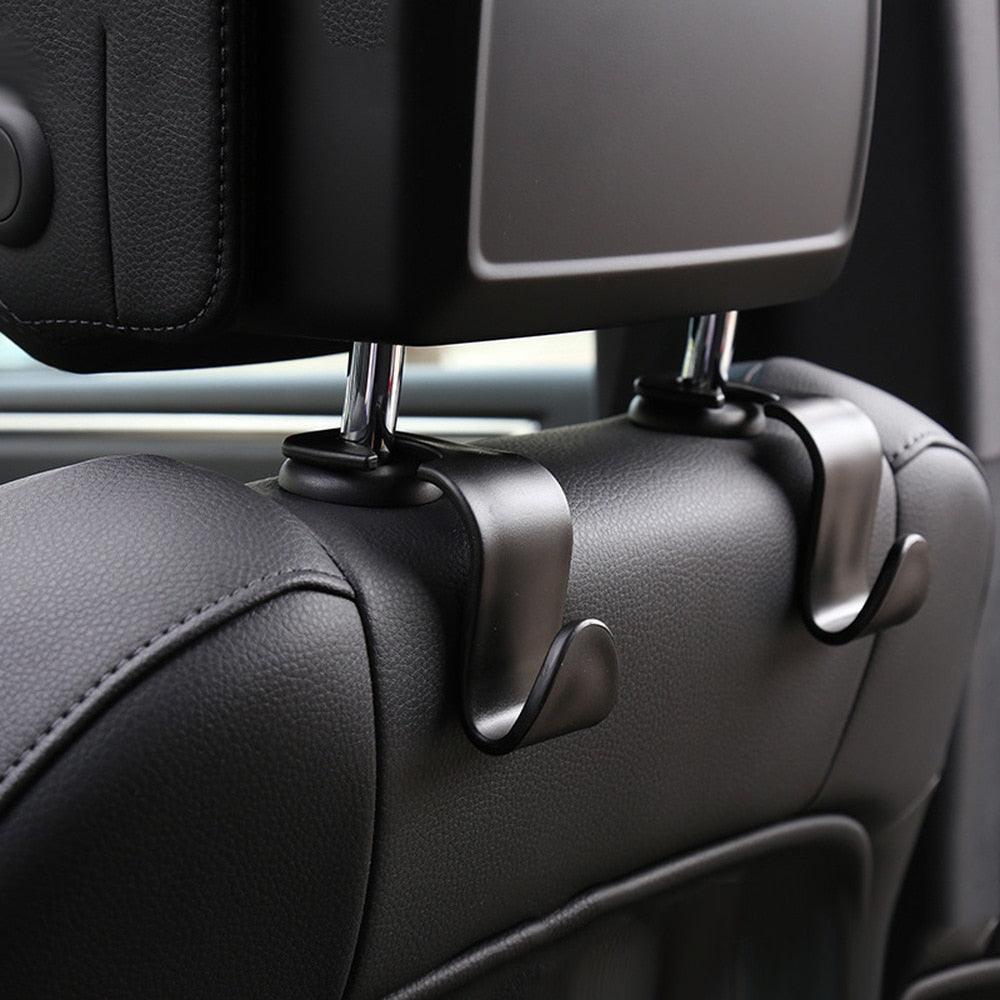 1/2/4Pcs Universal Car Seat Hook Rear Interior Portable Hanging Bag Holder Storage Bag Wallet Cloth Decorative Universal Car Seat Back Hook Car Accessories Interior Portable Hanger Holder Storage Universal Multifunctional Car Vehicle Ornaments Storage