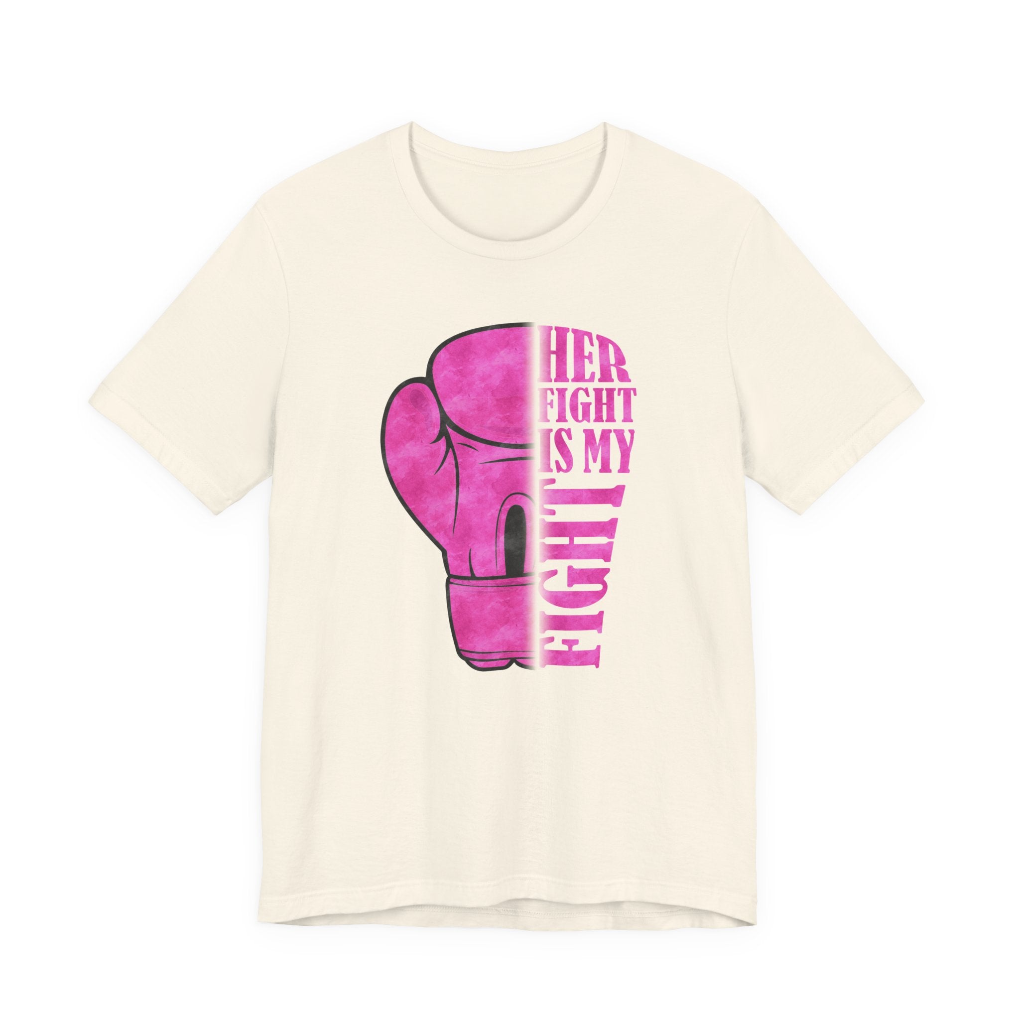 Empowering Fight Tee, Unisex Jersey Short Sleeve Tee, Supportive T-Shirt, Cancer Awareness Shirt, Inspirational Gift, Women's Rights Tee
