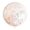 Giant Confetti Balloon - Blush & Rose Gold