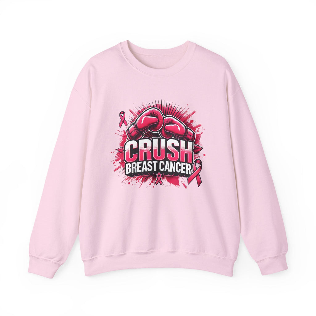 Crush Breast Cancer Awareness Crewneck Sweatshirt – Gildan 18000 (S–4XL)