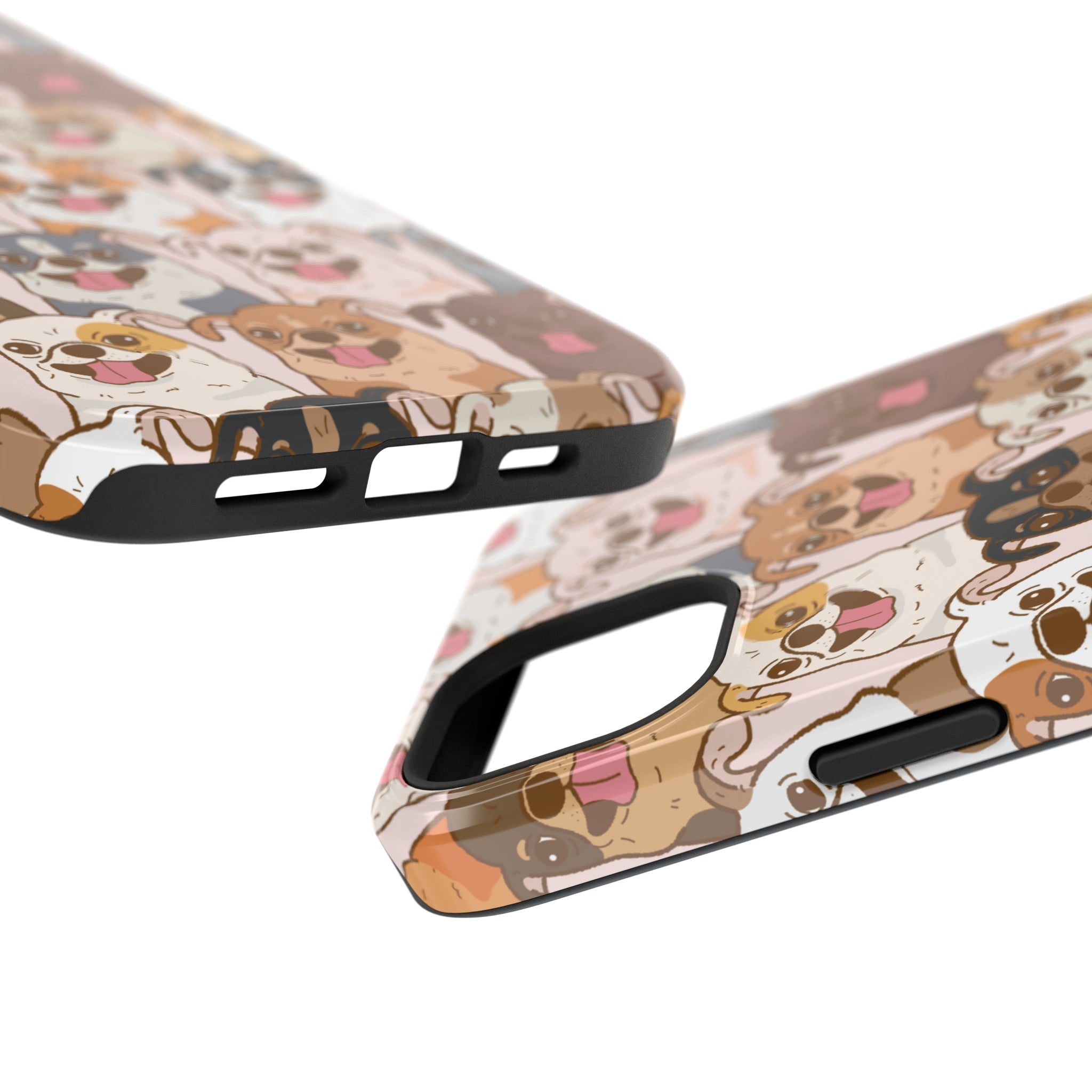 Happy Pug iPhone Case, iPhone 13-15