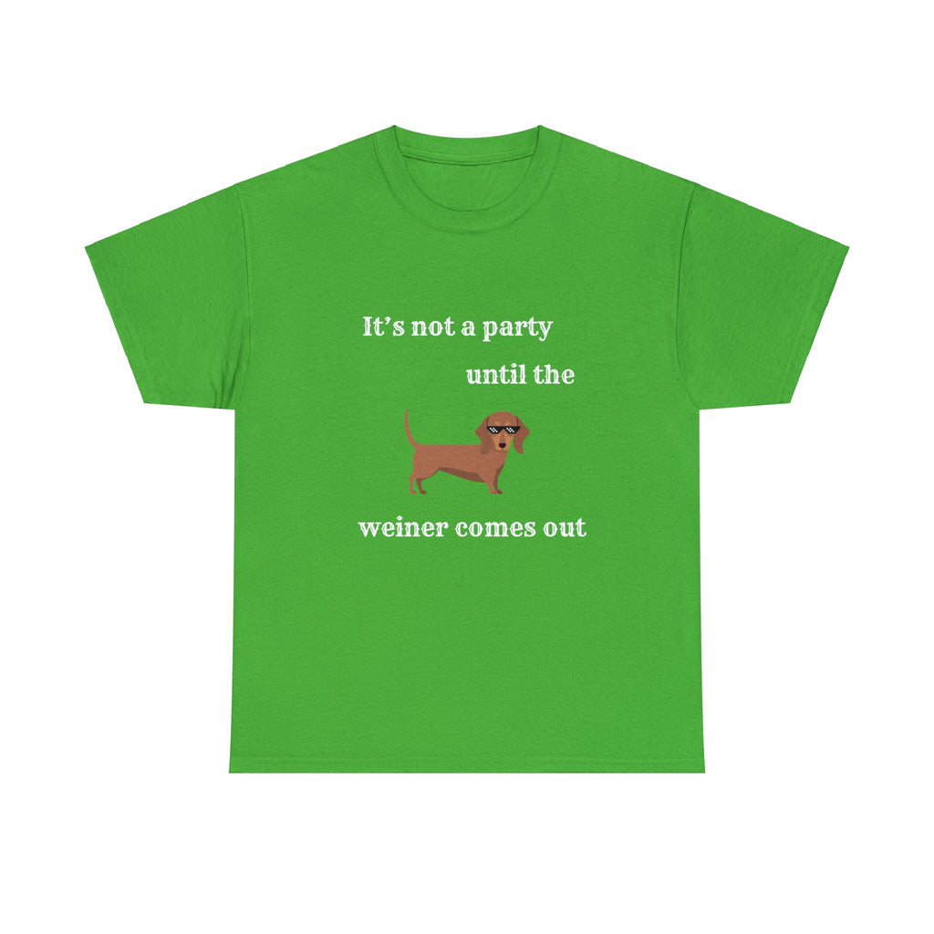 Dachshund Weiner Party Short Sleeve Tee