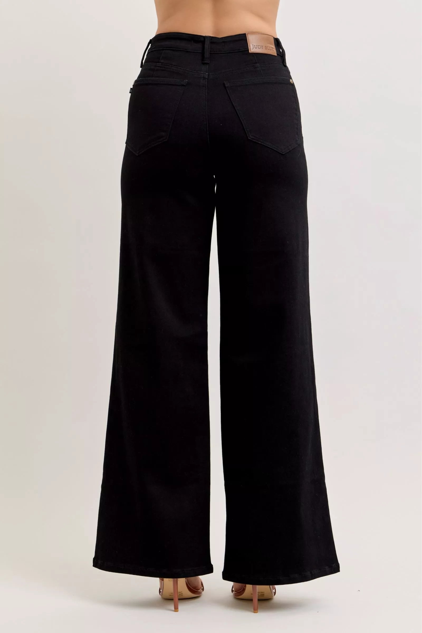 Judy Blue High Waisted Wide Leg Jeans For Women Flattering Fit Trendy Silhouette Versatile Wardrobe Essential