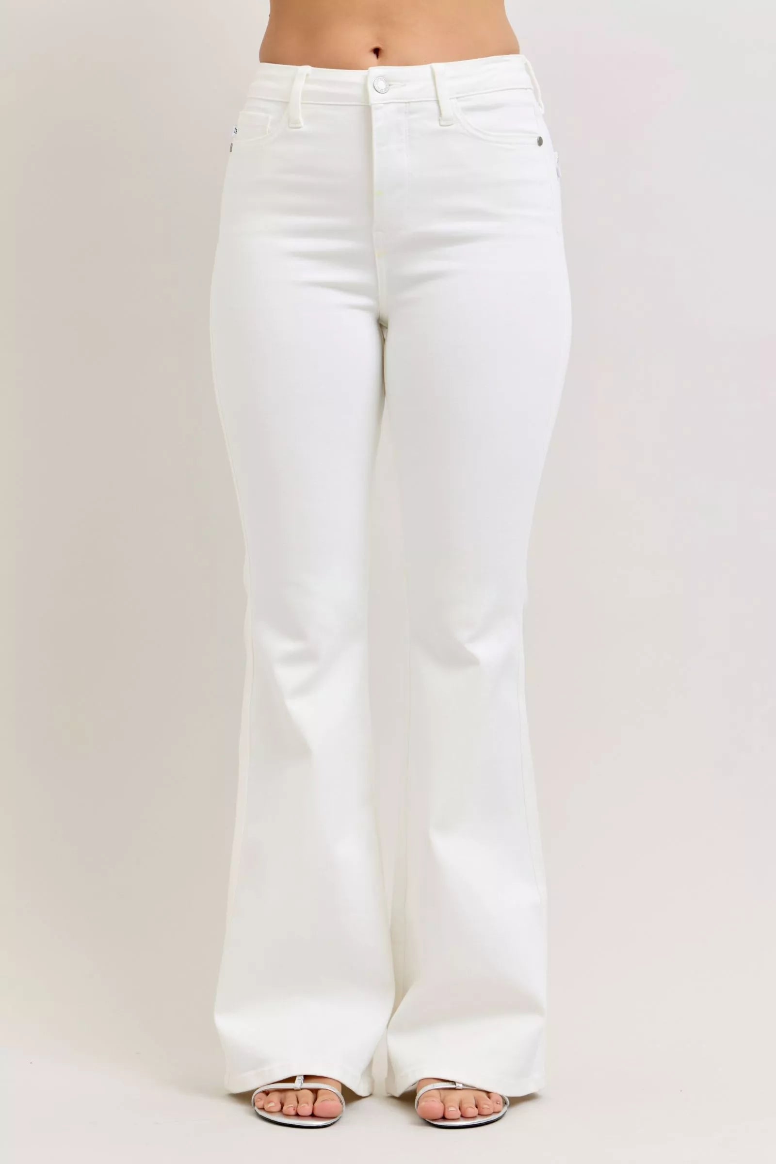 Judy Blue High Waisted Tummy Control Flare Jeans For Women All Day Comfort And Flattering Retro Fit