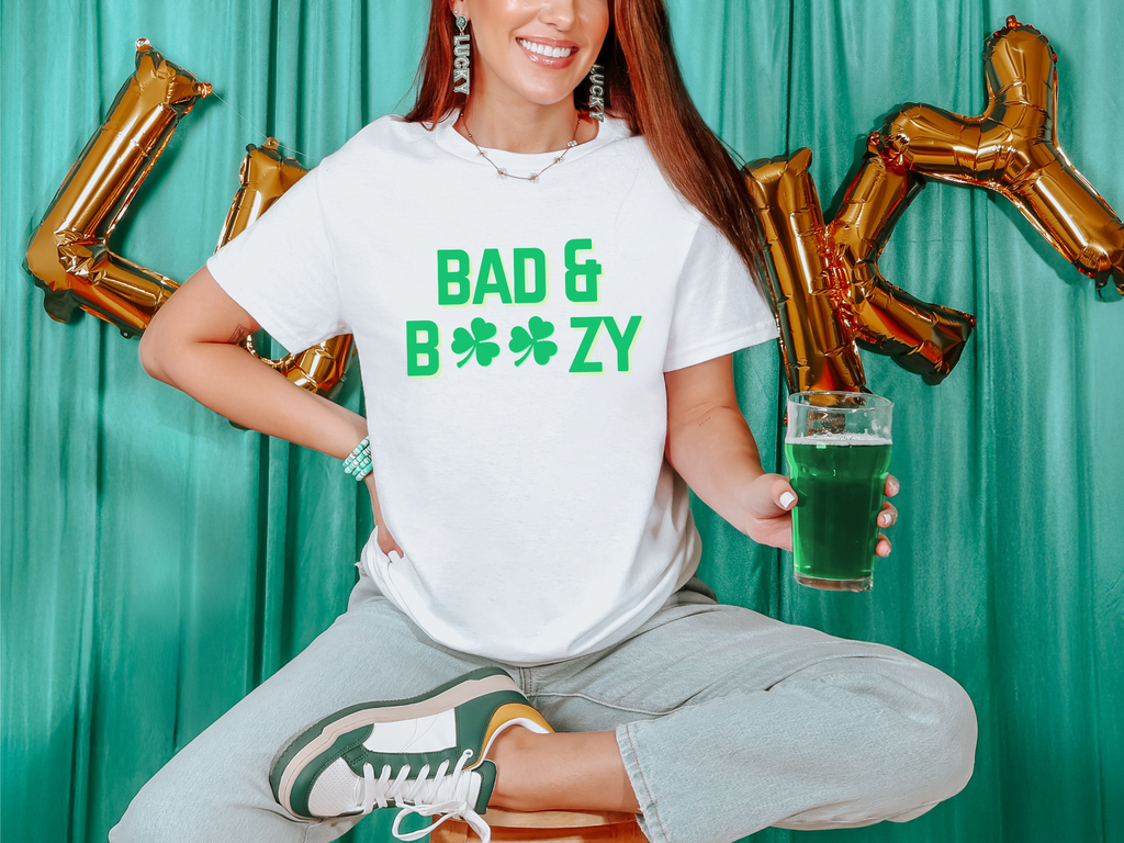 Bad & Boozy St. Patrick's Day T-Shirt – Gildan 5000