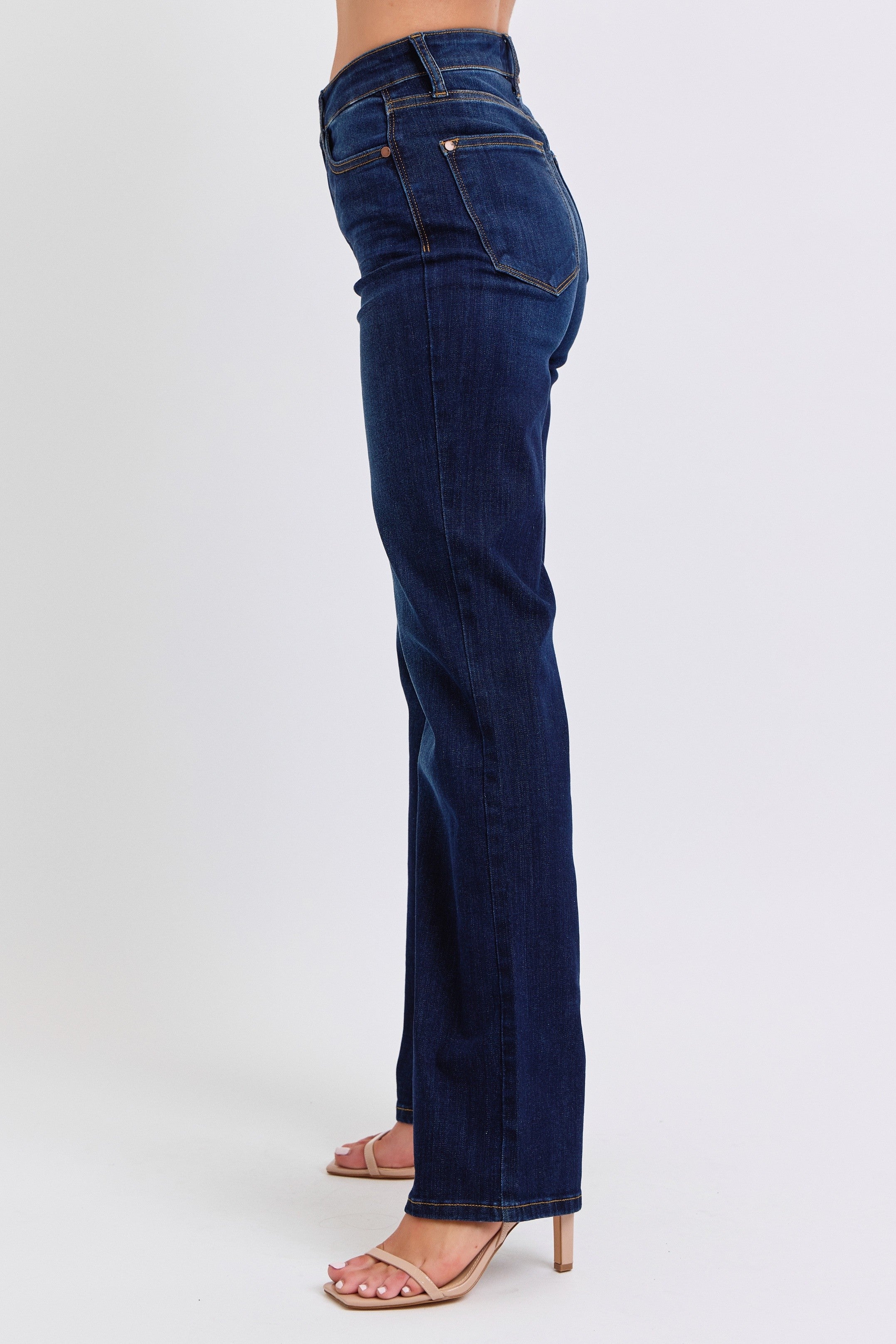 High Waist Straight Jeans