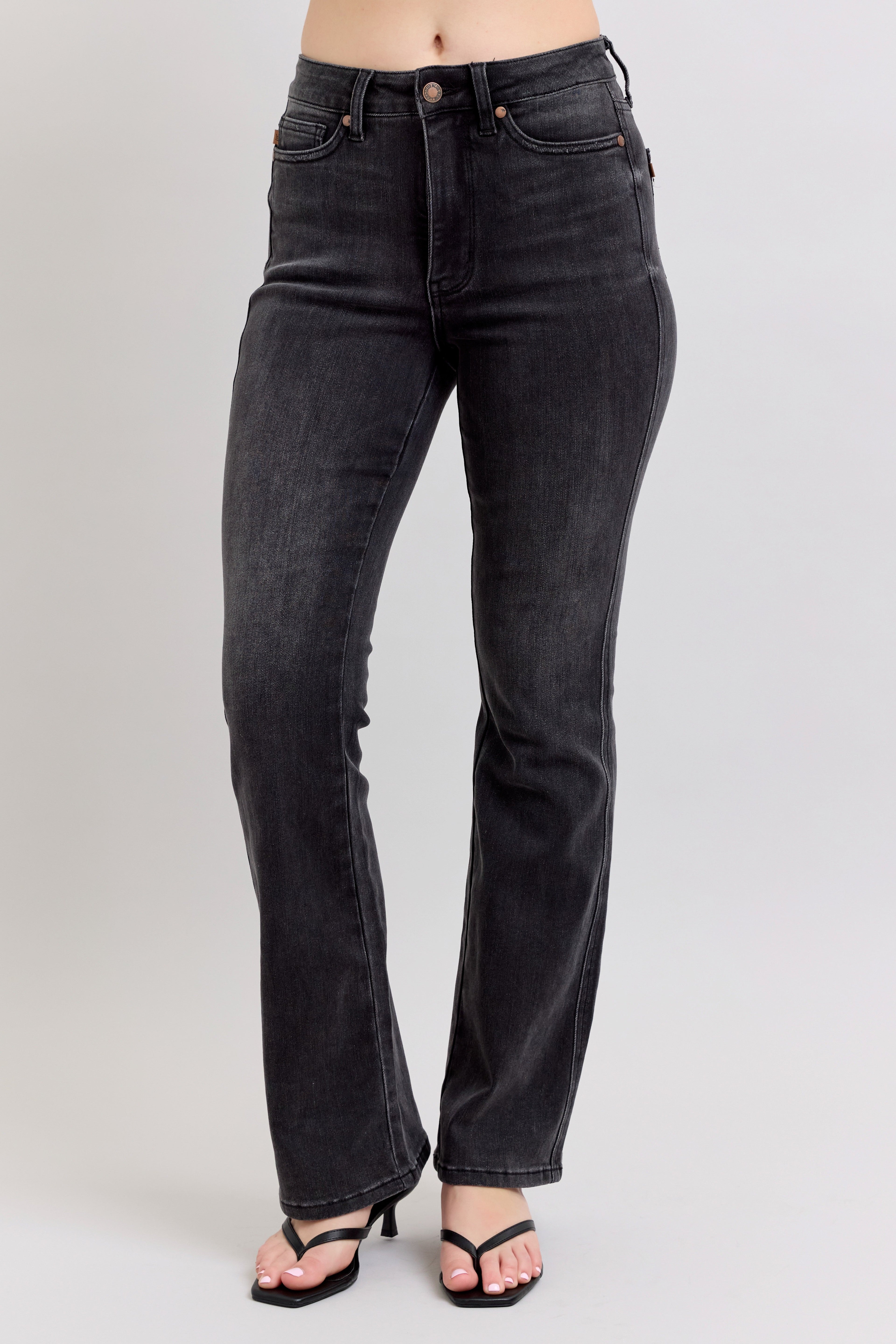 Black High Waist Tummy Control Bootcut - 3 Lengths