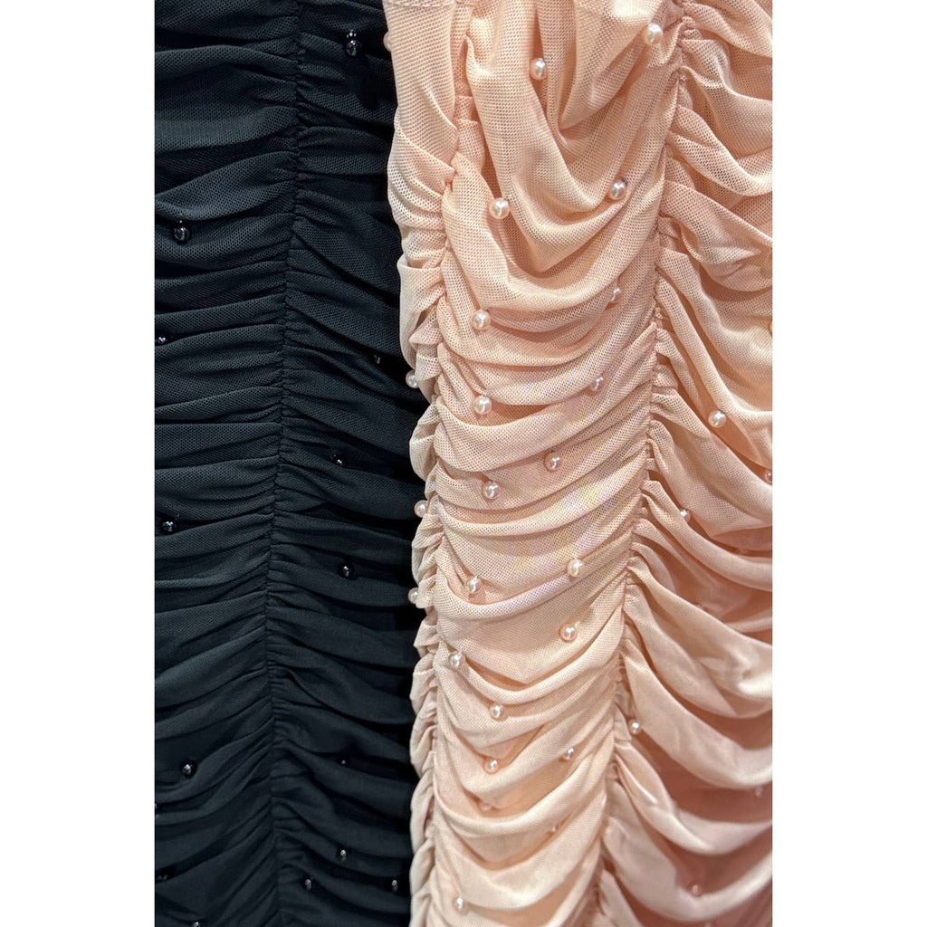 Pearlfection in Blush Plus Size Bodycon Mini Dress