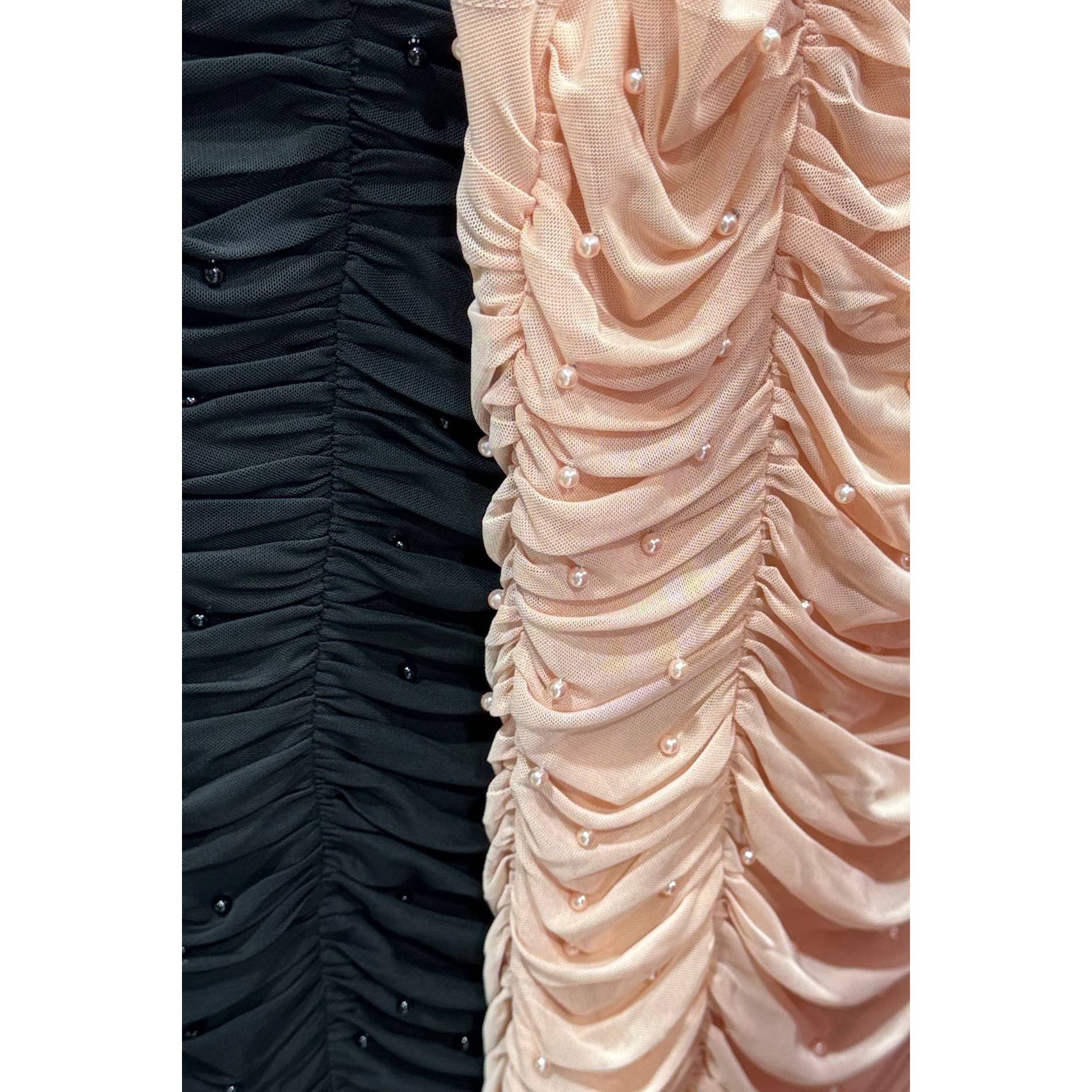 Pearlfection in Blush Plus Size Bodycon Mini Dress