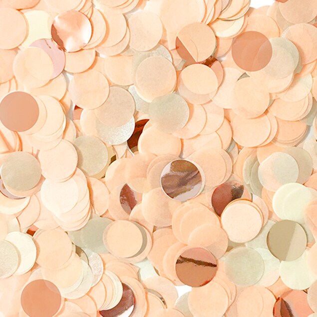Table Confetti - Peach & Gold: 0.5oz
