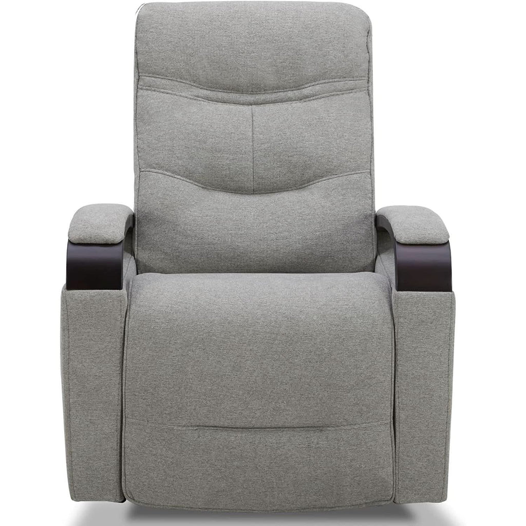 Fabric Power Swivel Glider Rocker Recliner Chair Light Grey