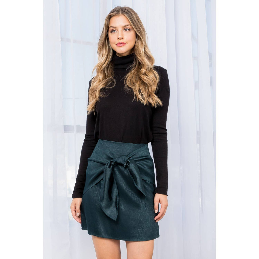 Bethany - Front Tie Mini Skirt