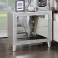 Sliverfluff - Nightstand - Mirrored & Champagne