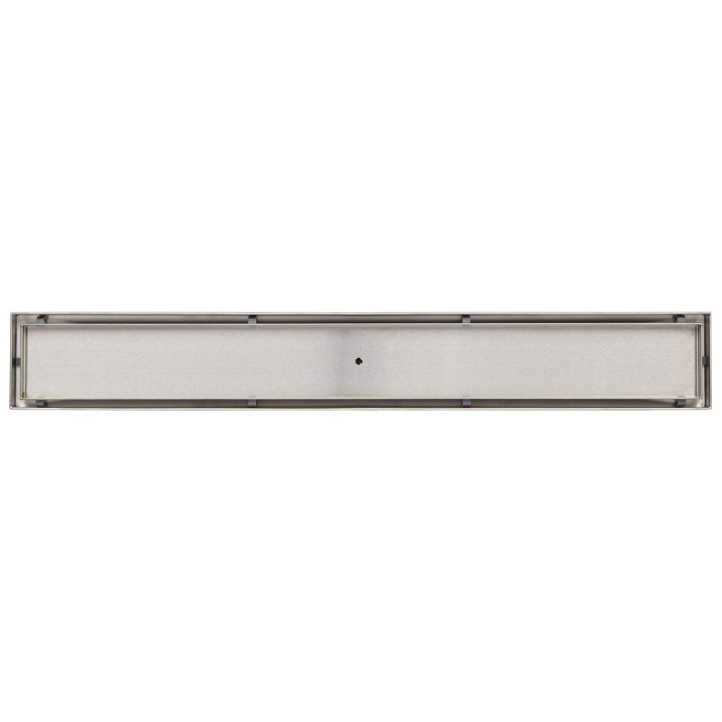 Signature Hardware Cohen 60-in Linear Shower Drain, Brushed Stainless Steel