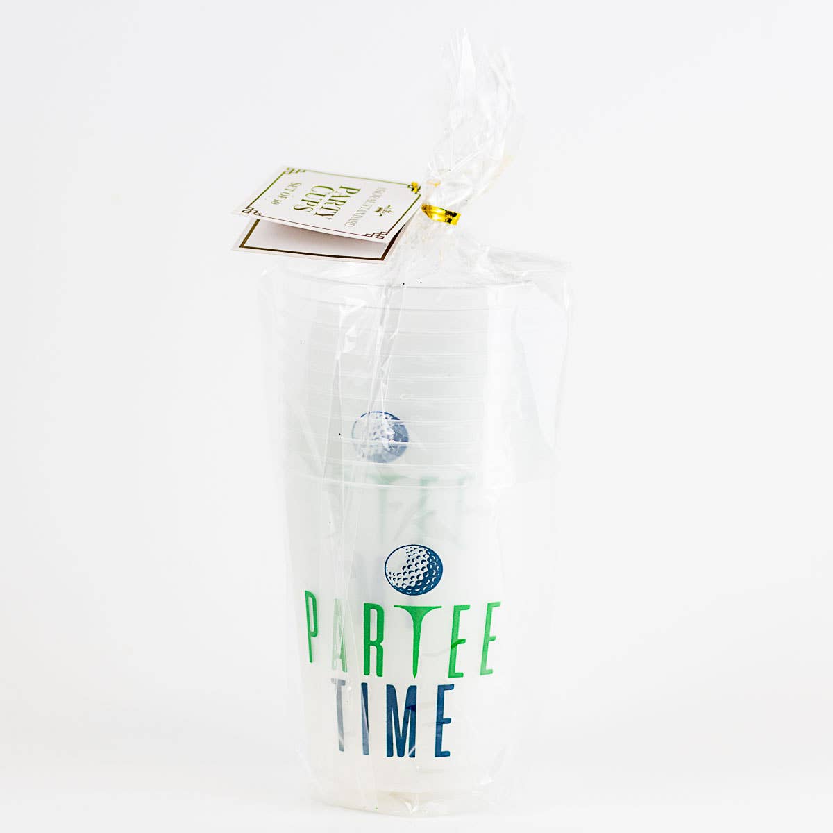 Partee Time Party Cups   Frosted/Green/Royal  16oz.