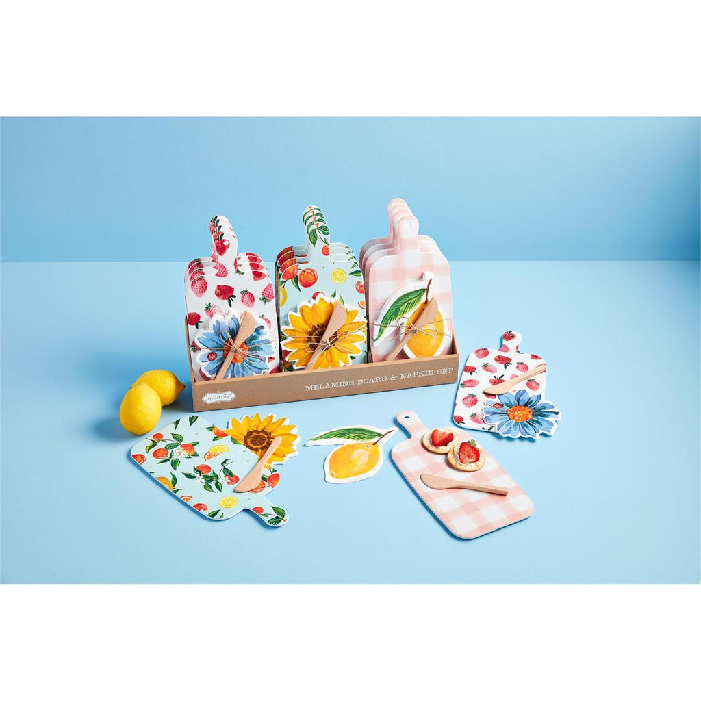 Spring Melamine Board and Napkin Set