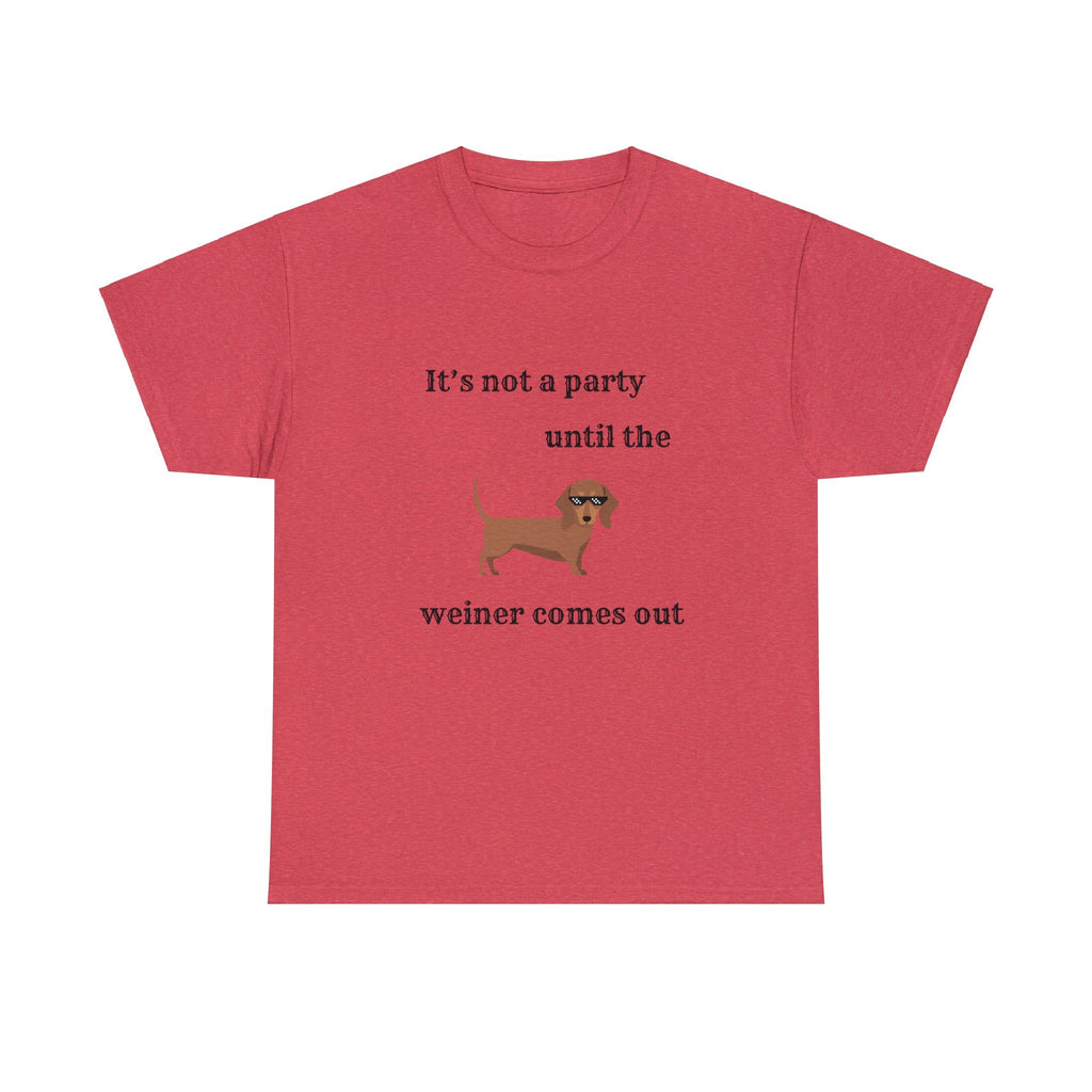 Dachshund Weiner Party Short Sleeve Tee