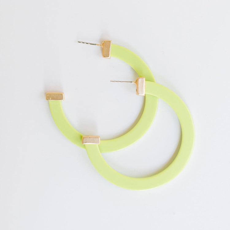 Large Acrylic Hoop LIME