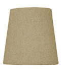 4"W x 4"H Chandelier Sand Linen Clip-On Lampshade
