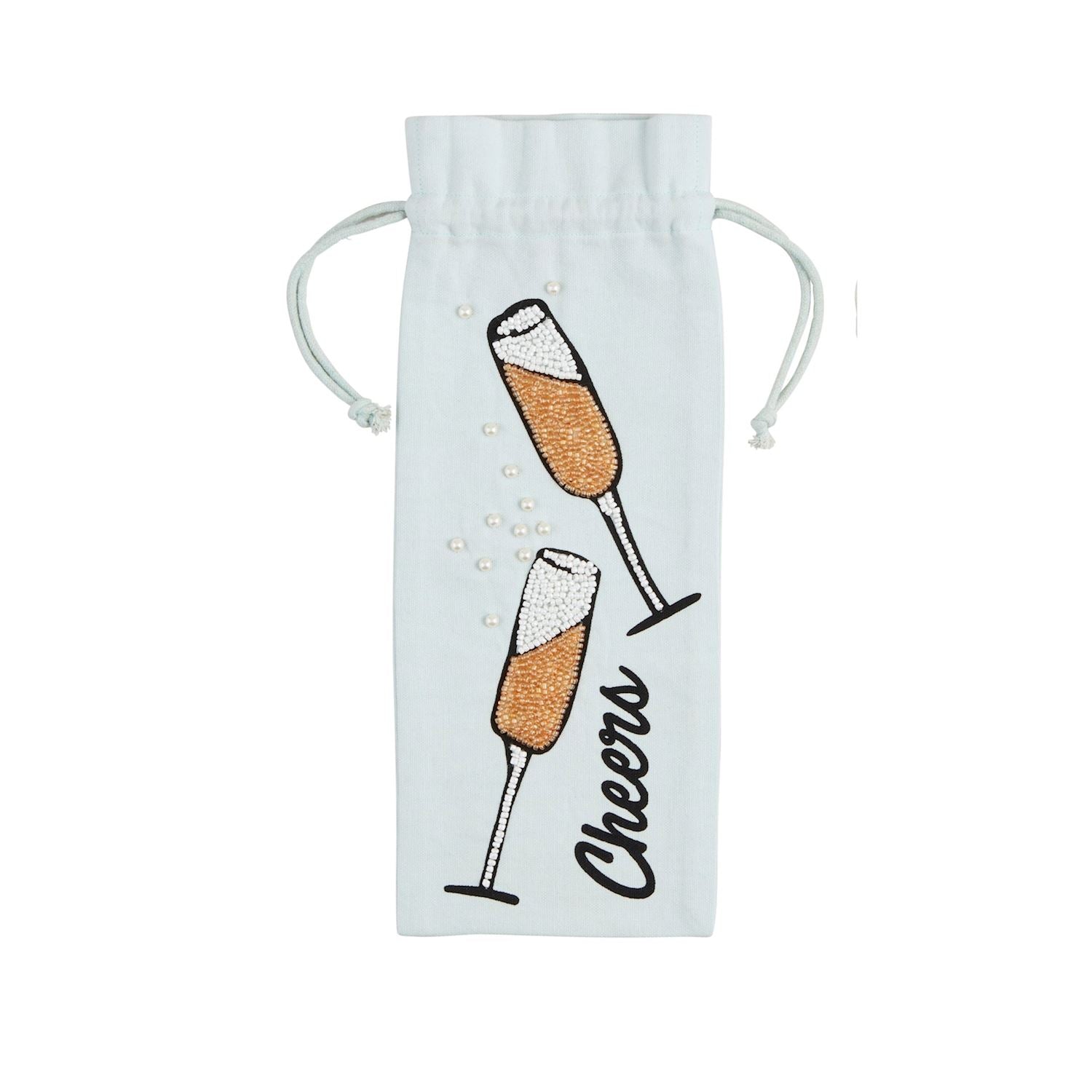 Beaded Wine Bottle Bag