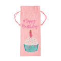 Cupcake Beaded Birthday Wine Bag