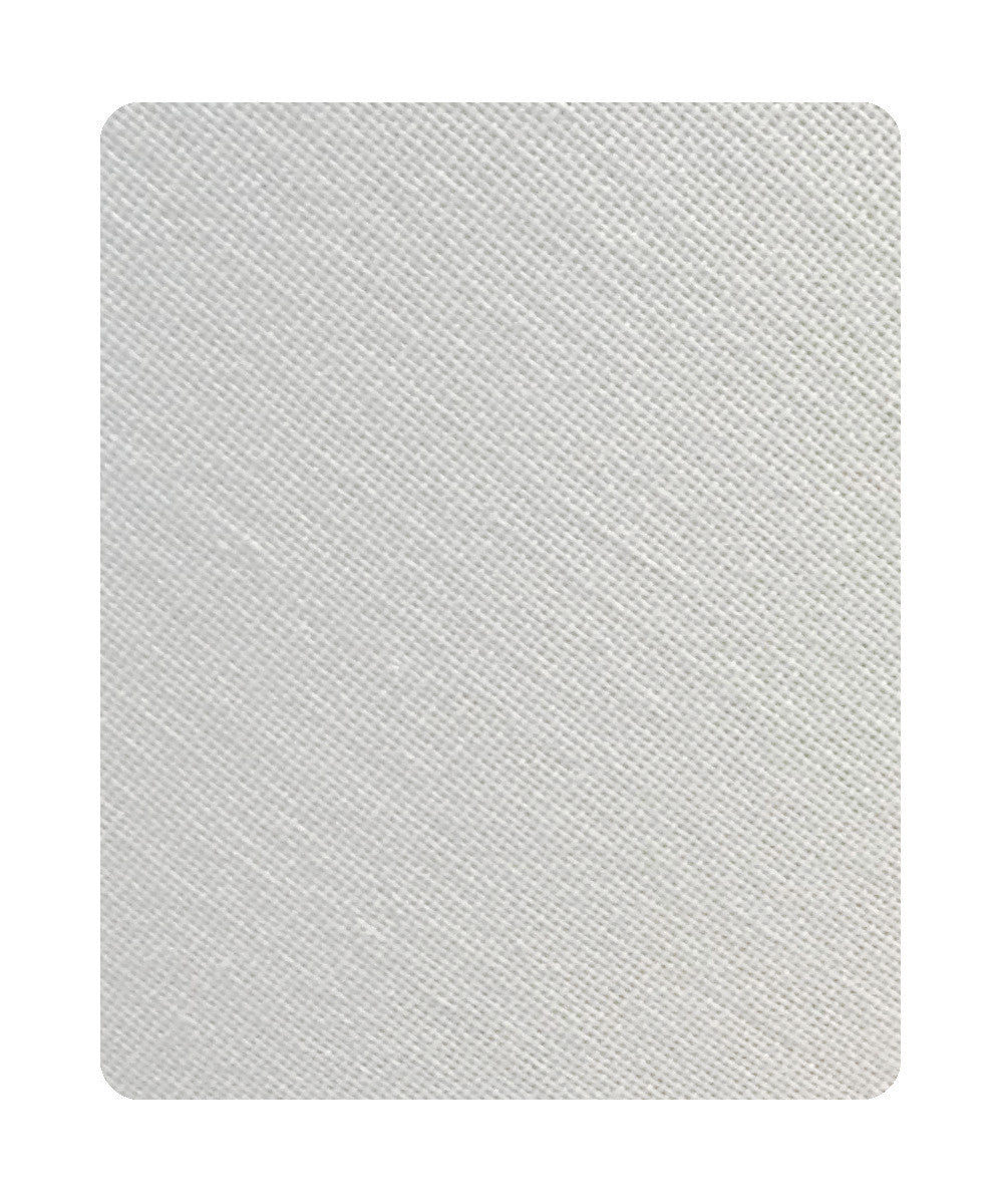 14"W x 10"H White Linen Drum Lampshade