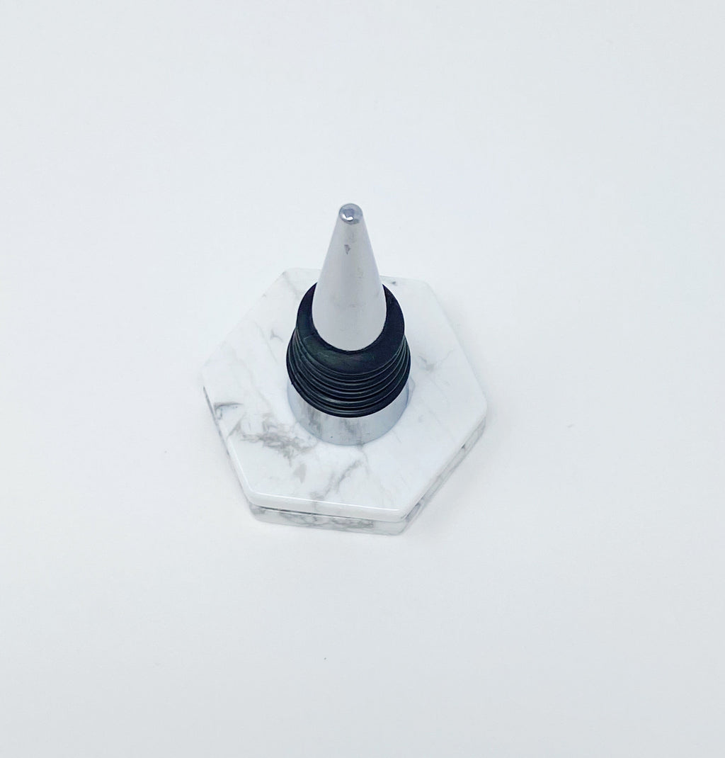Another Class Hexagon Stone Wine Stopper By Young