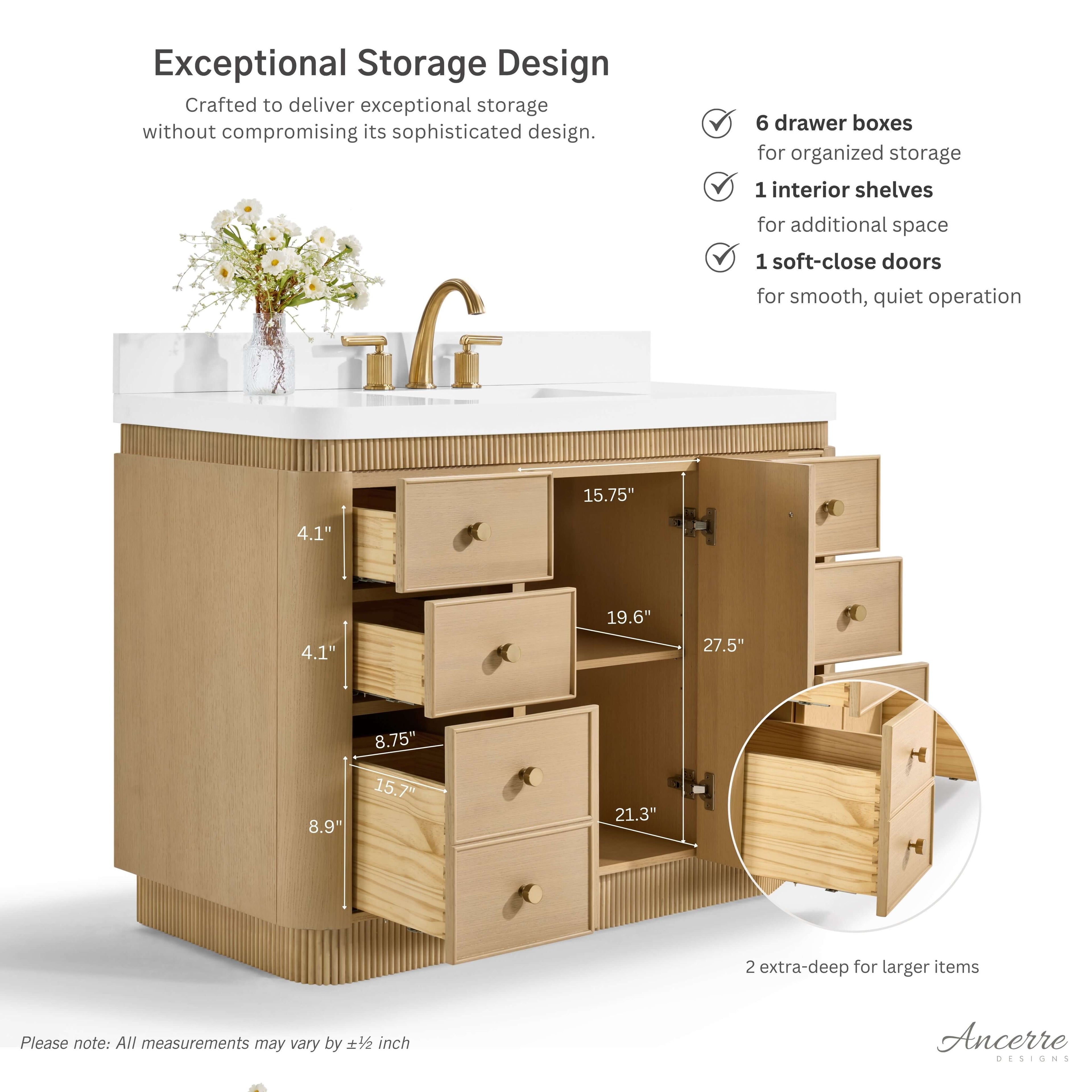 Aston 42" Bath Vanity Set