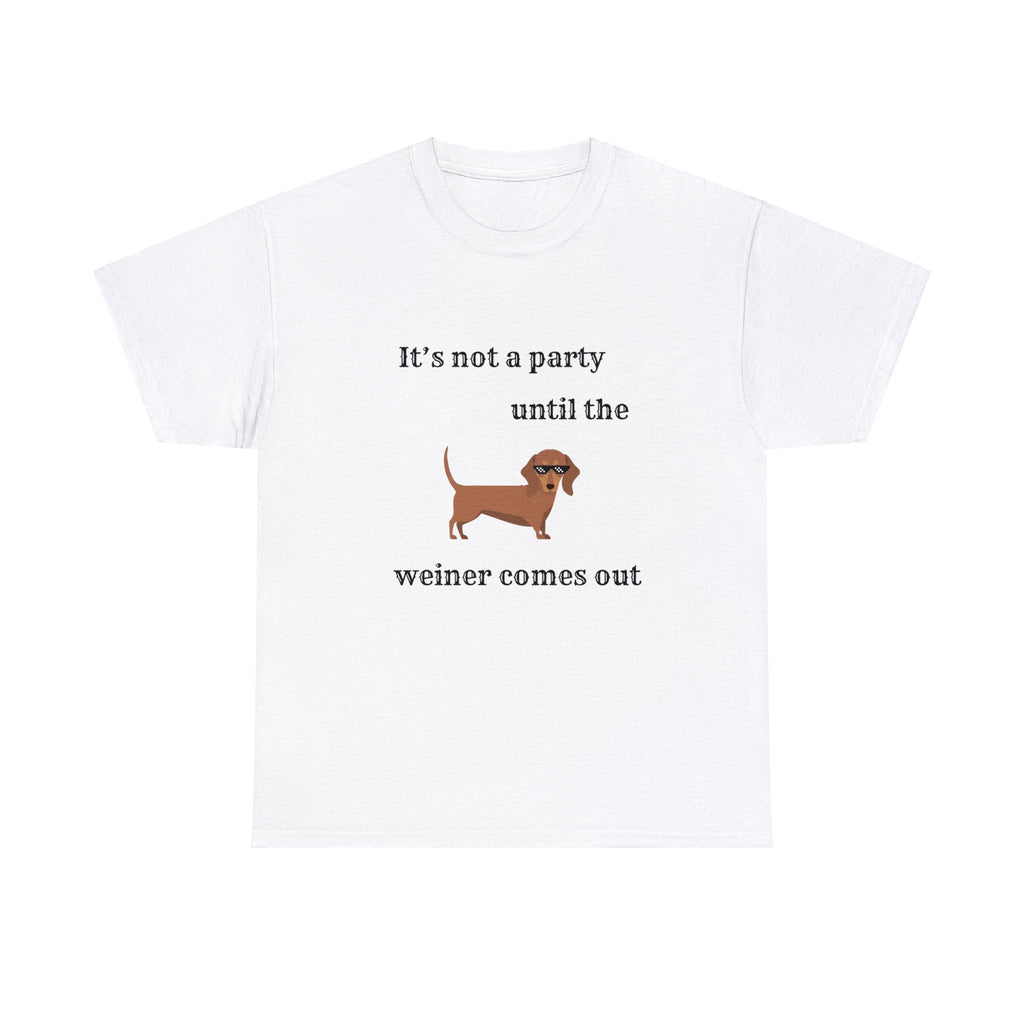 Dachshund Weiner Party Short Sleeve Tee