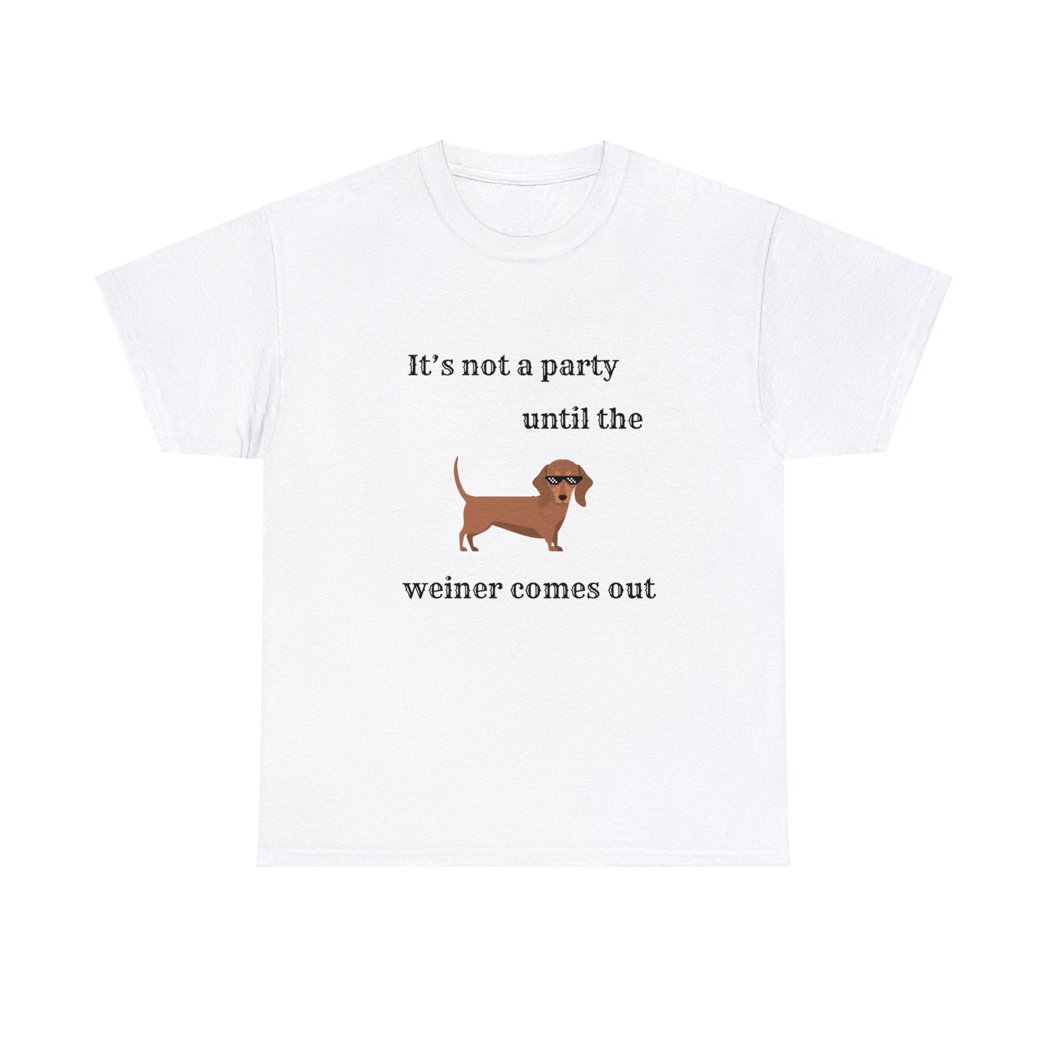 Dachshund Weiner Party Short Sleeve Tee