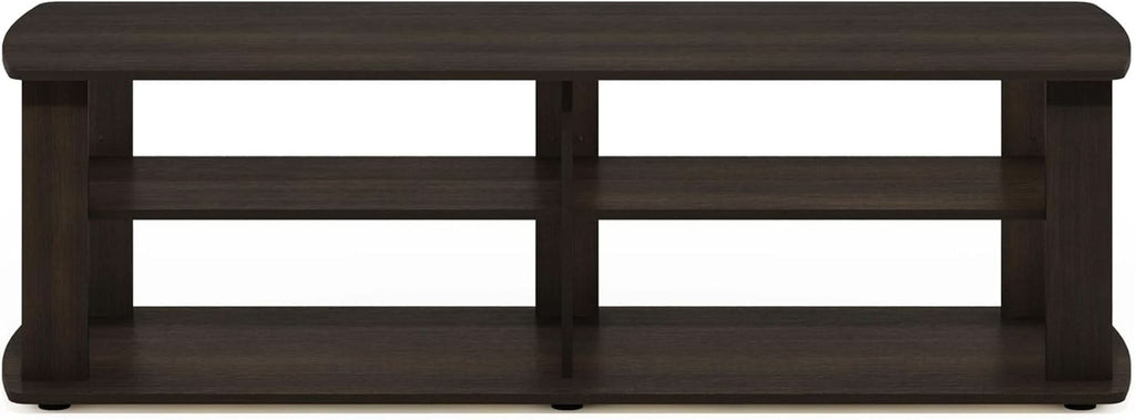 43.3 Inch Wide Dark Brown Entertainment Center TV Stand