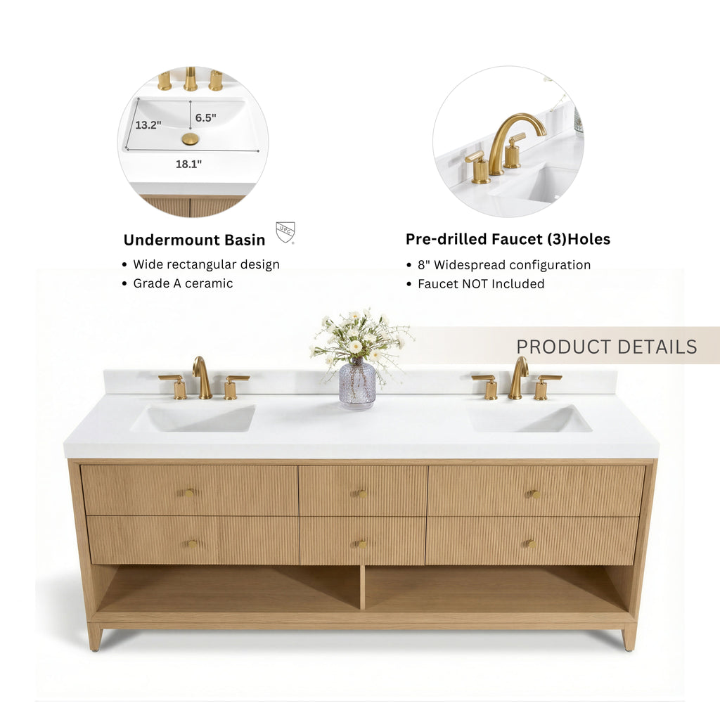 Momo 84" Bath Vanity Set