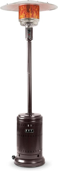 46,000 BTU Outdoor Patio Heater With Wheels Havana Bronze