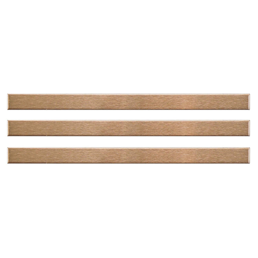 Merola Stick Copper 3/8 x 5 3/4 Inch Stainless Over Porcelain Wall Trim 3 Pcs