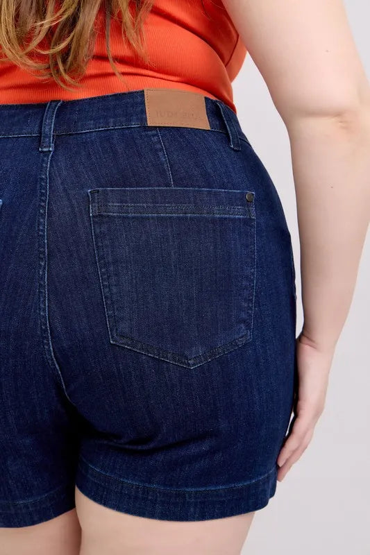 Judy Blue Plus Size High Waist Denim Shorts