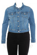 Denim Diva Plus Size Jacket – Medium Wash Magic