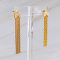 Chevron Chain Drop Earrings