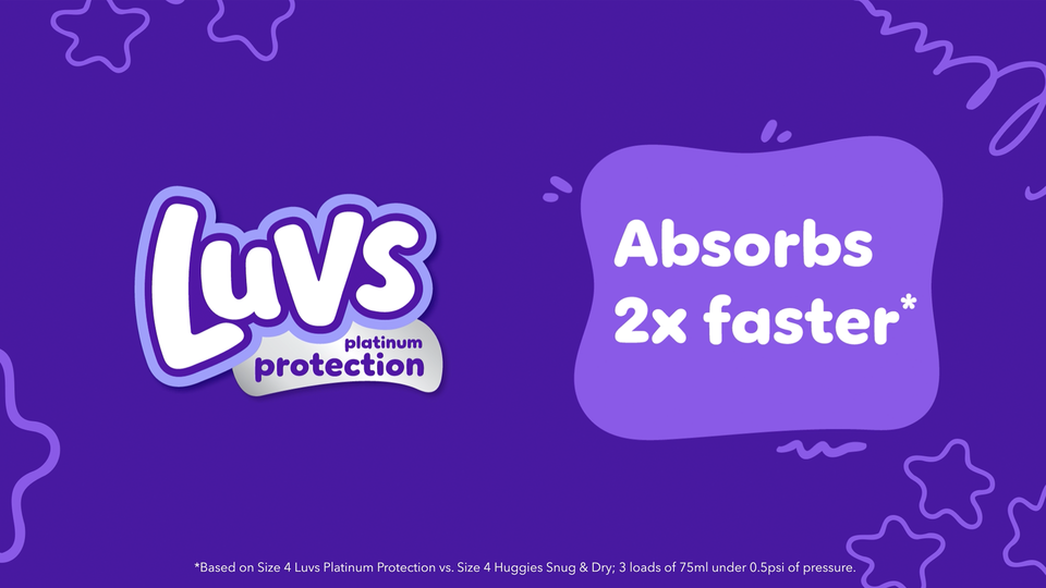 Luvs Platinum Protection Baby Diapers Size 4, 84 Count (Select for More Options)