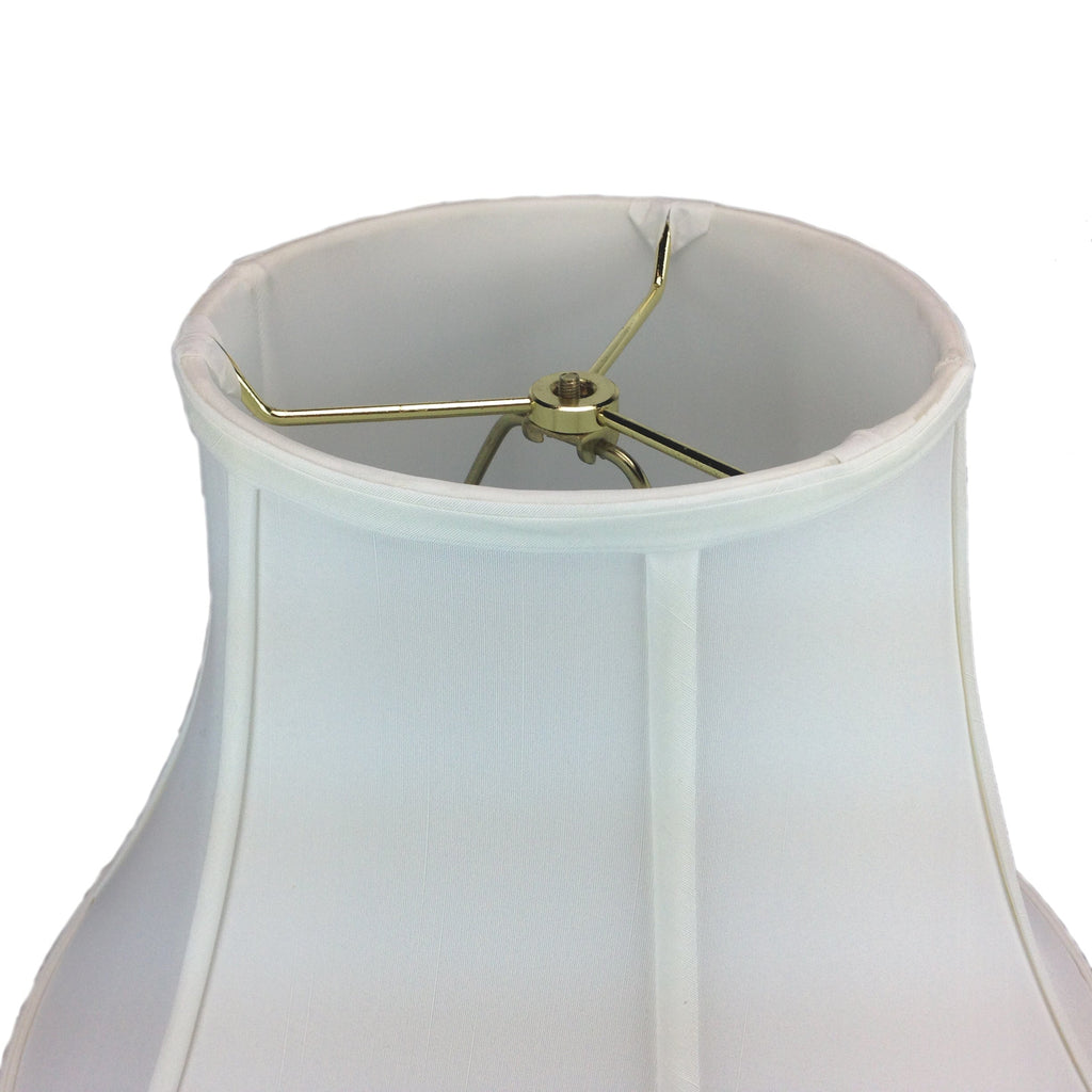 16"W x 12"H White Bell Shantung Shade