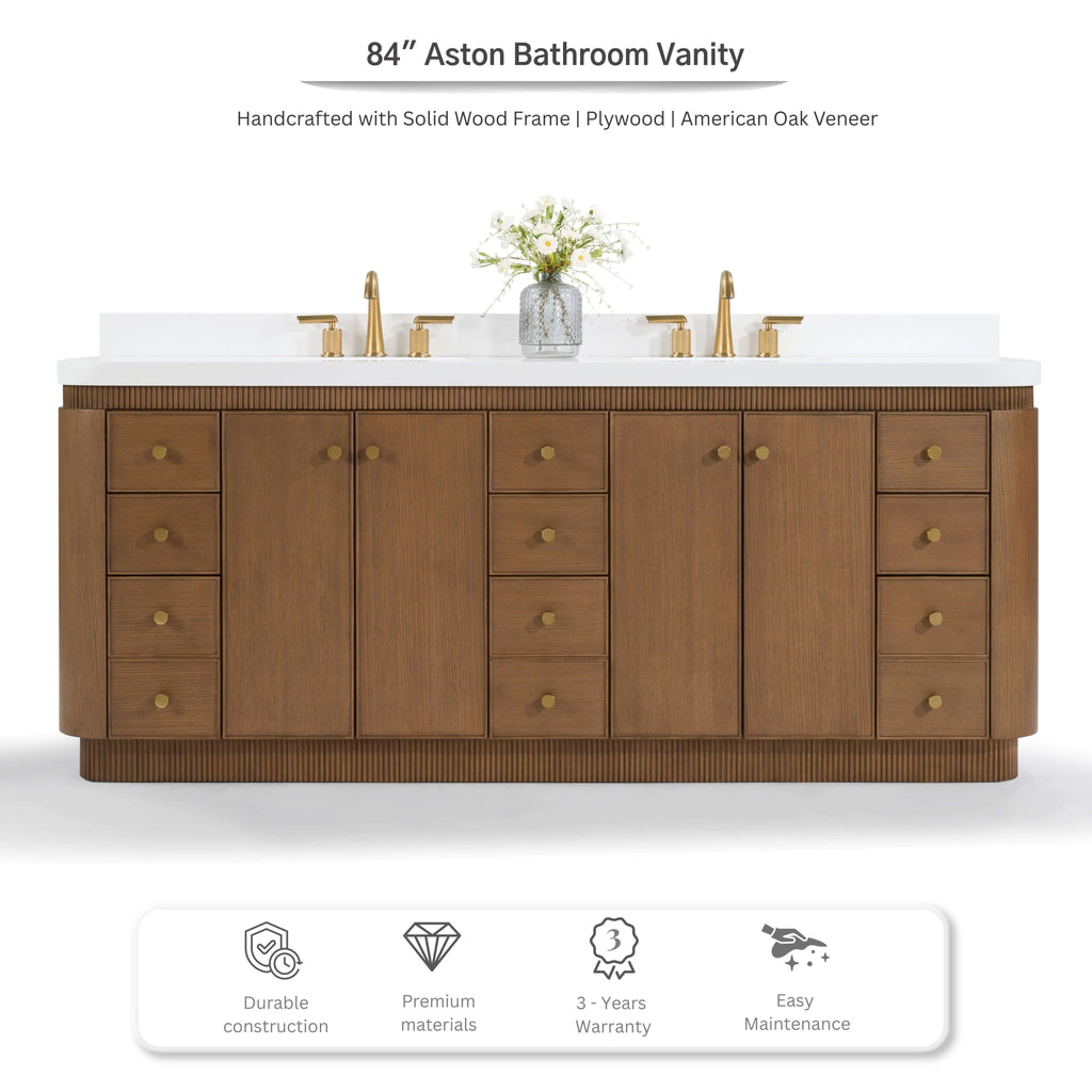 Aston 84" Bath Vanity Set