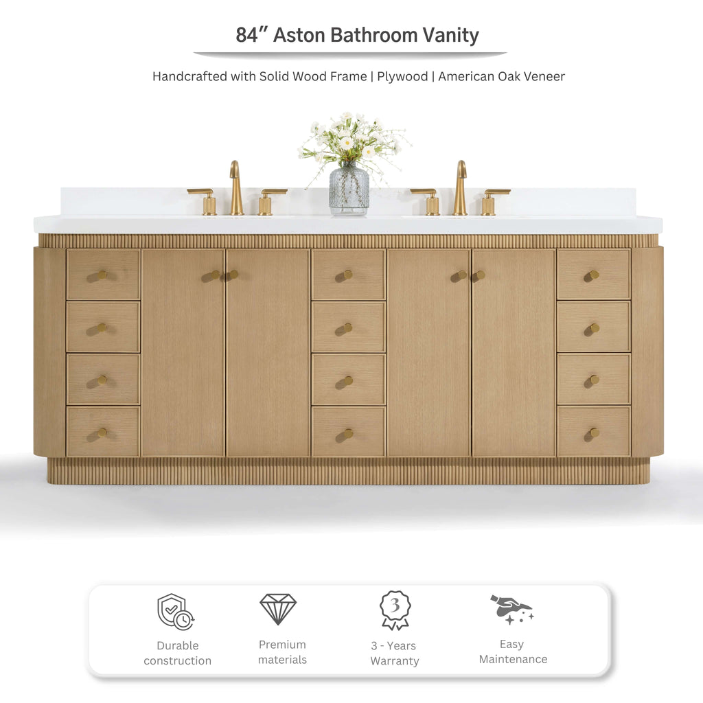 Aston 84" Bath Vanity Set