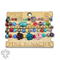 Glass bead variety mix bracelet stack